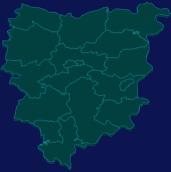 threejs襄阳市枣阳市geoJson地图3d地图