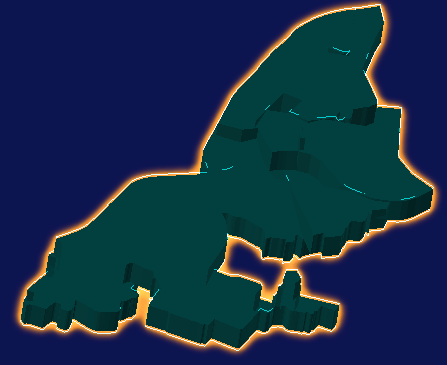 threejs沈阳市和平区geoJson地图3d地图添加金色效果