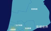 echarts沈阳市大东区geoJson地图热力图效果实例