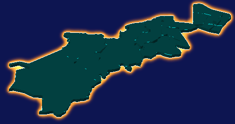 threejs沈阳市铁西区geoJson地图3d地图添加金色效果