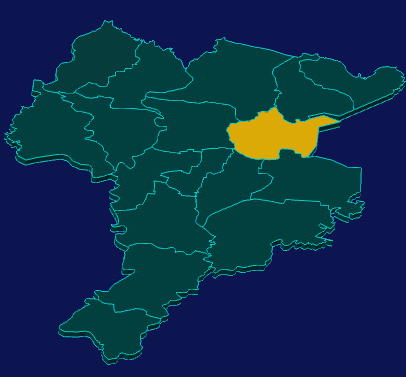 threejs沈阳市辽中区geoJson地图3d地图指定区域闪烁