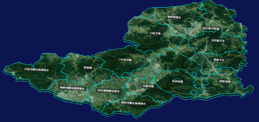 threejs沈阳市康平县geoJson地图3d地图自定义贴图加CSS3D标签