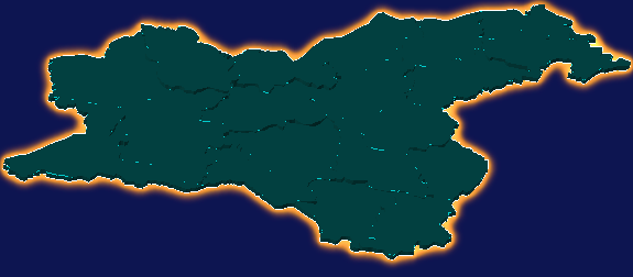 threejs沈阳市法库县geoJson地图3d地图添加金色效果