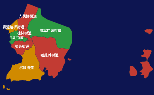 大连市中山区geoJson地图