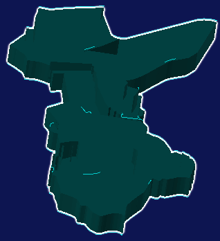threejs大连市西岗区geoJson地图3d地图添加描边效果