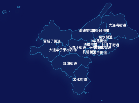 大连市甘井子区geoJson地图