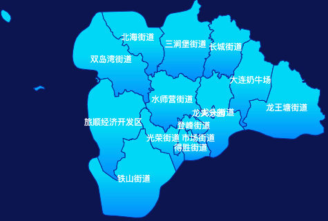 大连市旅顺口区geoJson地图