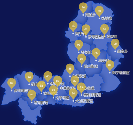 大连市普兰店区geoJson地图