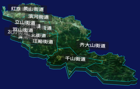 threejs鞍山市立山区geoJson地图3d地图自定义贴图加CSS3D标签