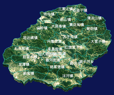 echarts鞍山市岫岩满族自治县geoJson地图3d地图自定义贴图-绿色地面