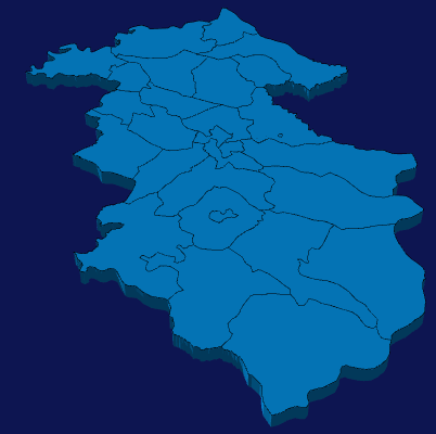 echarts鞍山市海城市geoJson地图3d地图实例旋转动画