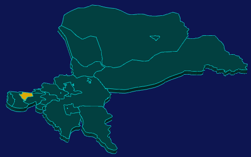 threejs抚顺市东洲区geoJson地图3d地图指定区域闪烁