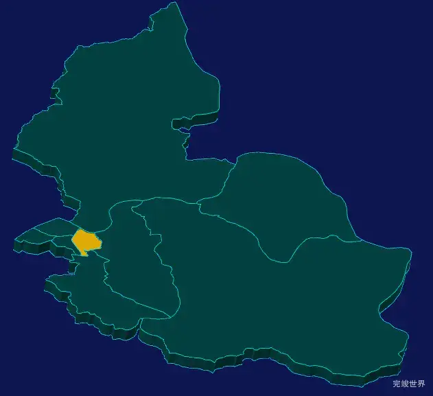 threejs本溪市明山区geoJson地图3d地图指定区域闪烁