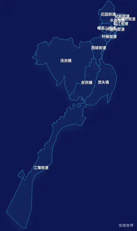 echarts丹东市振兴区geoJson地图地图下钻展示