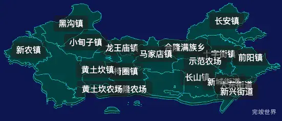 threejs丹东市东港市geoJson地图3d地图css2d标签