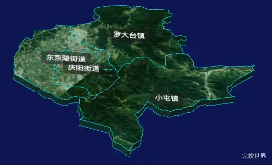 threejs辽阳市文圣区geoJson地图3d地图CSS3D标签