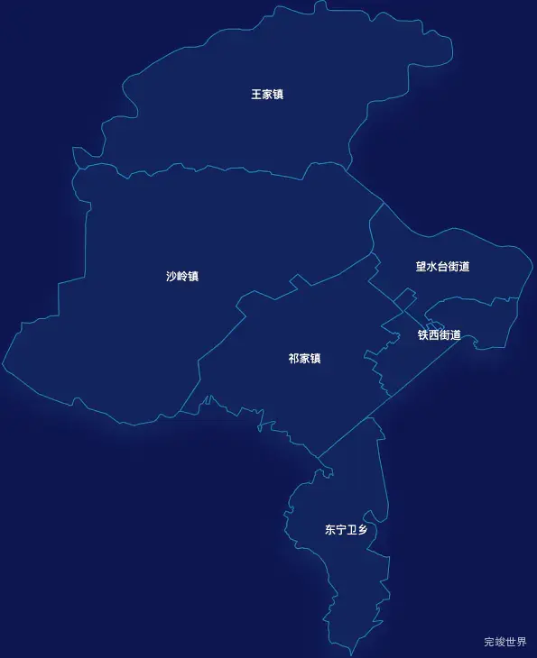 echarts辽阳市太子河区geoJson地图地图下钻展示