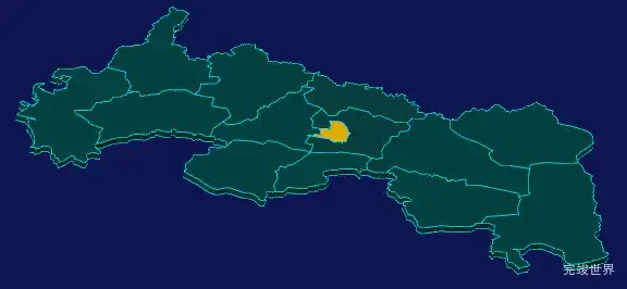 threejs辽阳市灯塔市geoJson地图3d地图指定区域闪烁