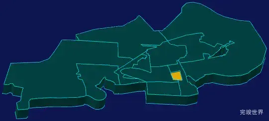 threejs盘锦市双台子区geoJson地图3d地图指定区域闪烁