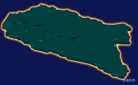 threejs铁岭市清河区geoJson地图3d地图添加金色效果