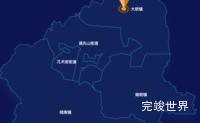 echarts铁岭市调兵山市geoJson地图根据经纬度显示自定义html弹窗实例