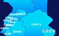 echarts朝阳市双塔区geoJson地图局部颜色渐变代码演示