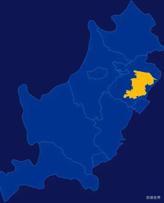 echarts朝阳市龙城区geoJson地图指定区域高亮