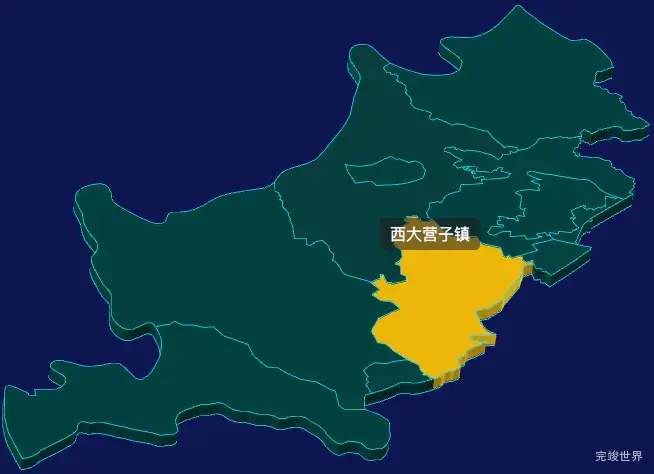 threejs朝阳市龙城区geoJson地图3d地图鼠标移入显示标签并高亮