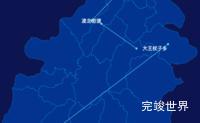 echarts朝阳市凌源市geoJson地图自定义引导线代码演示