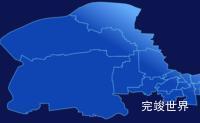 echarts济南市槐荫区geoJson地图全局颜色渐变效果