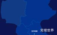 echarts济南市天桥区geoJson地图自定义引导线效果实例