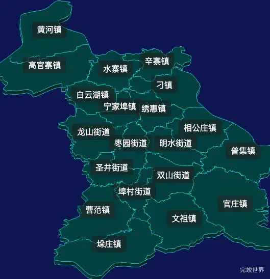 threejs济南市章丘区geoJson地图3d地图css2d标签