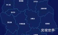 echarts济南市商河县geoJson地图地图下钻展示实例