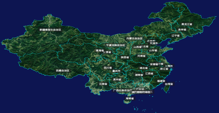 6. 3d地图自定义贴图加CSS3D标签