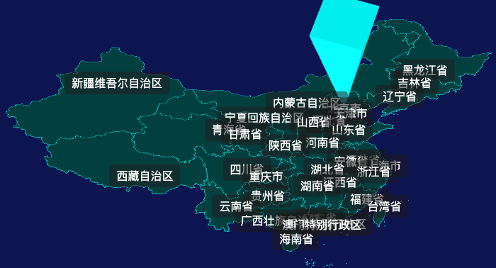 9. 3d地图CSS2D外加旋转棱锥