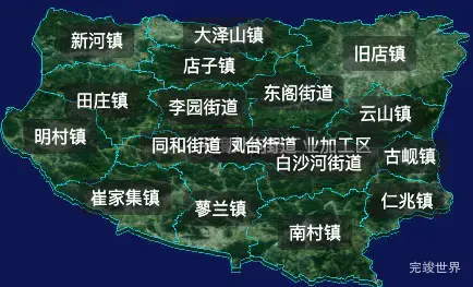 threejs青岛市平度市geoJson地图3d地图自定义贴图加CSS2D标签