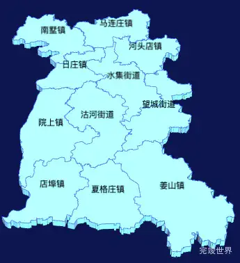 echarts青岛市莱西市geoJson地图3d地图