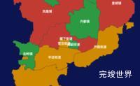 echarts淄博市临淄区geoJson地图定义颜色效果