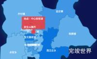 echarts枣庄市市中区geoJson地图 tooltip轮播演示实例