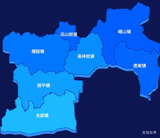 echarts枣庄市峄城区geoJson地图 visualMap控制地图颜色