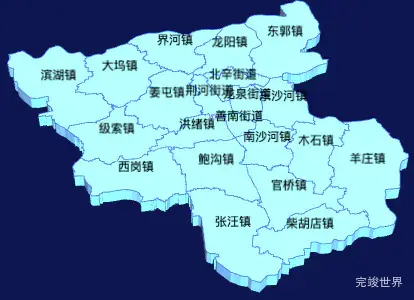 echarts枣庄市滕州市geoJson地图3d地图