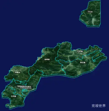 threejs东营市利津县geoJson地图3d地图自定义贴图加CSS3D标签