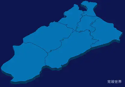 echarts烟台市莱山区geoJson地图3d地图实例旋转动画