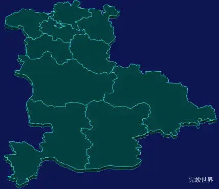 threejs潍坊市昌乐县geoJson地图3d地图