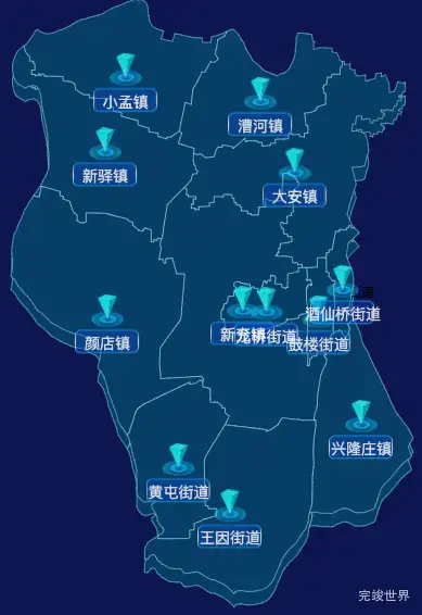 echarts济宁市兖州区geoJson地图点击跳转到指定页面