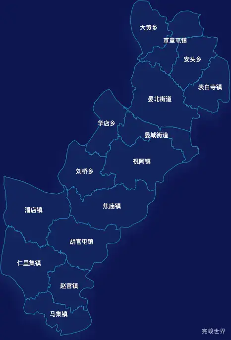 echarts德州市齐河县geoJson地图地图下钻展示