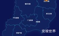 echarts德州市武城县geoJson地图根据经纬度显示自定义html弹窗实例