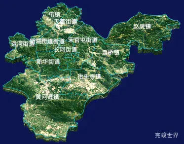 echarts德州市德州天衢新区geoJson地图3d地图自定义贴图-绿色地面