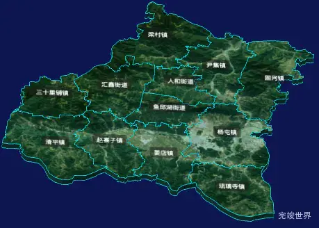 threejs聊城市高唐县geoJson地图3d地图