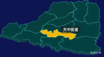 threejs菏泽市定陶区geoJson地图3d地图鼠标移入显示标签并高亮